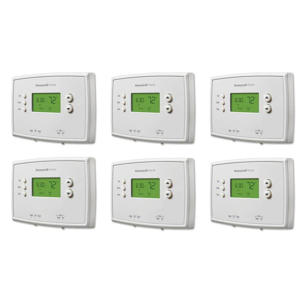 Programmable Thermostat with Digital Backlit Display (6-Pack) E437