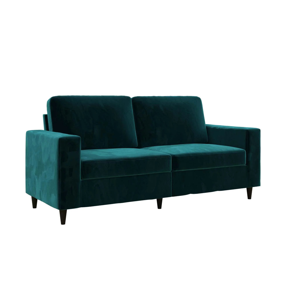 Green Velvet 3 Seater Sofa U851