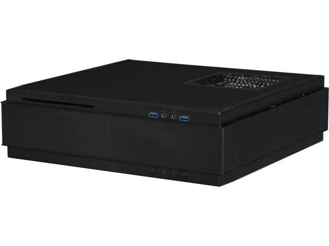 Black Slim Mini-ITX HTPC Gaming Case D838