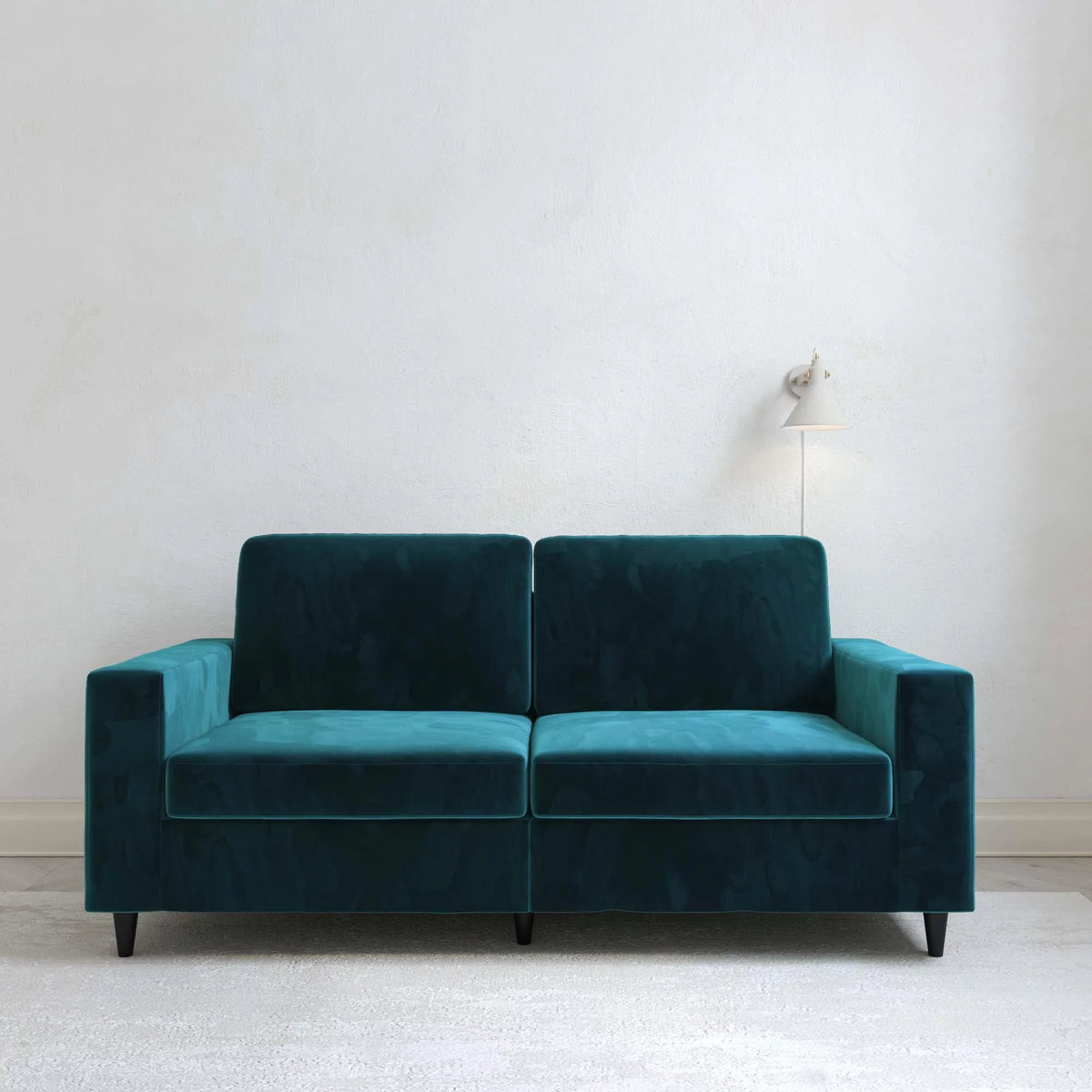 Green Velvet 3 Seater Sofa U851