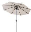 10' Outdoor Patio Table Umbrella with Auto Tilt and Crank X5553