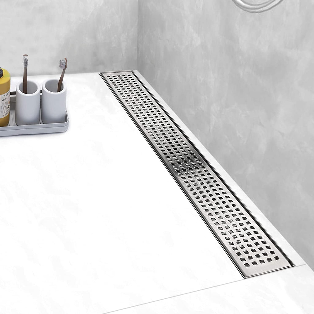 28 inch Brushed 304 Stainless Steel Linear Shower Drain Pack of 2 N39533