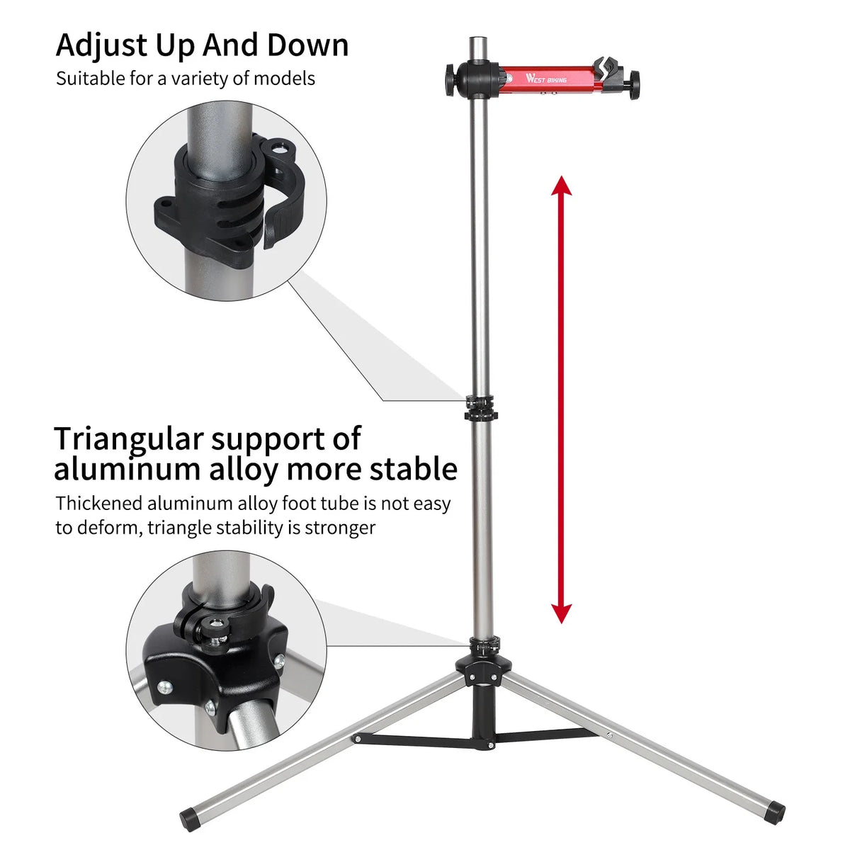 Adjustable Bike Repair Stand with Tool Tray L180088