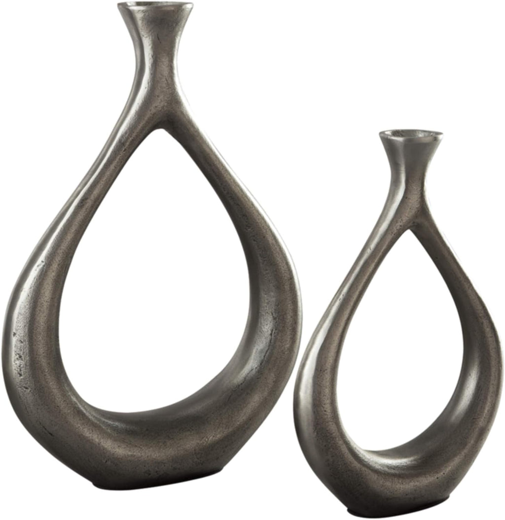 2 Piece Metal Candle Holder Set Z60749