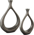 2 Piece Metal Candle Holder Set Z60749