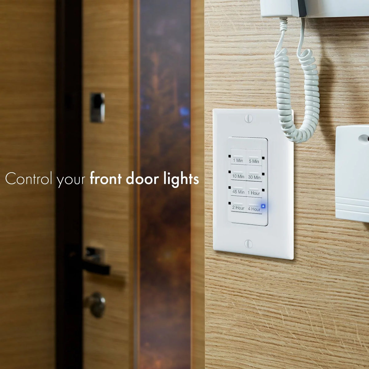 Countdown Timer Switch, in-Wall Electrical Switch, 600W LED, 1/2HP Z67651