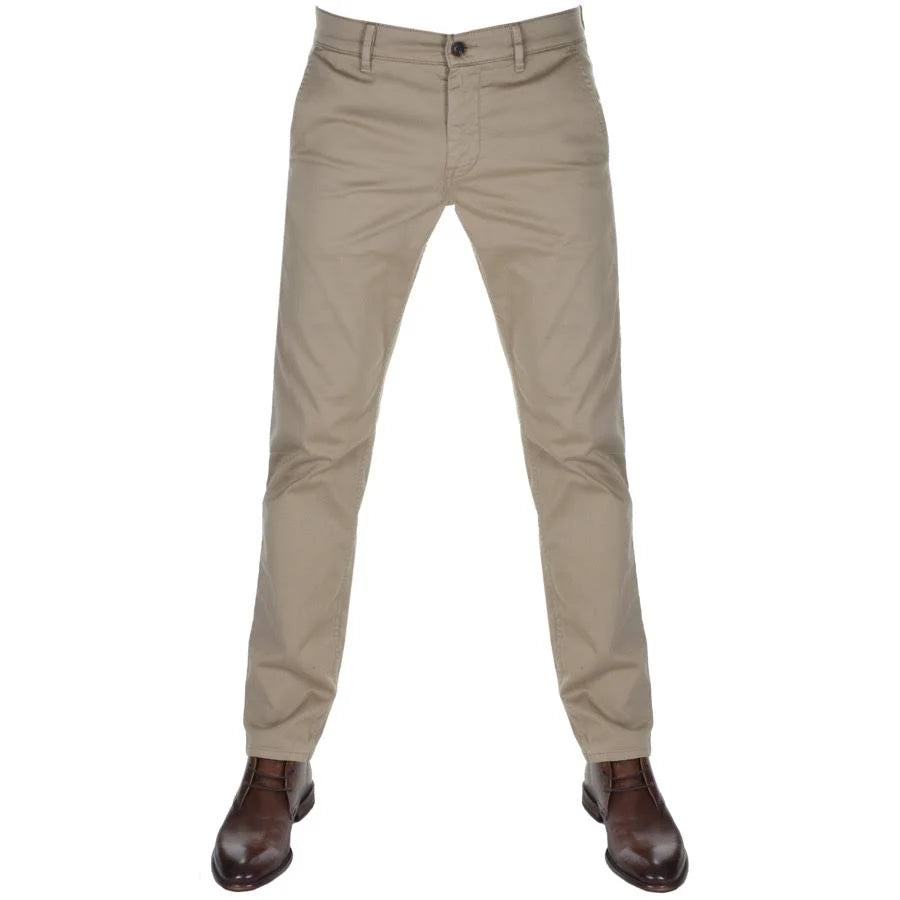 Brown Slim Chinos D5409