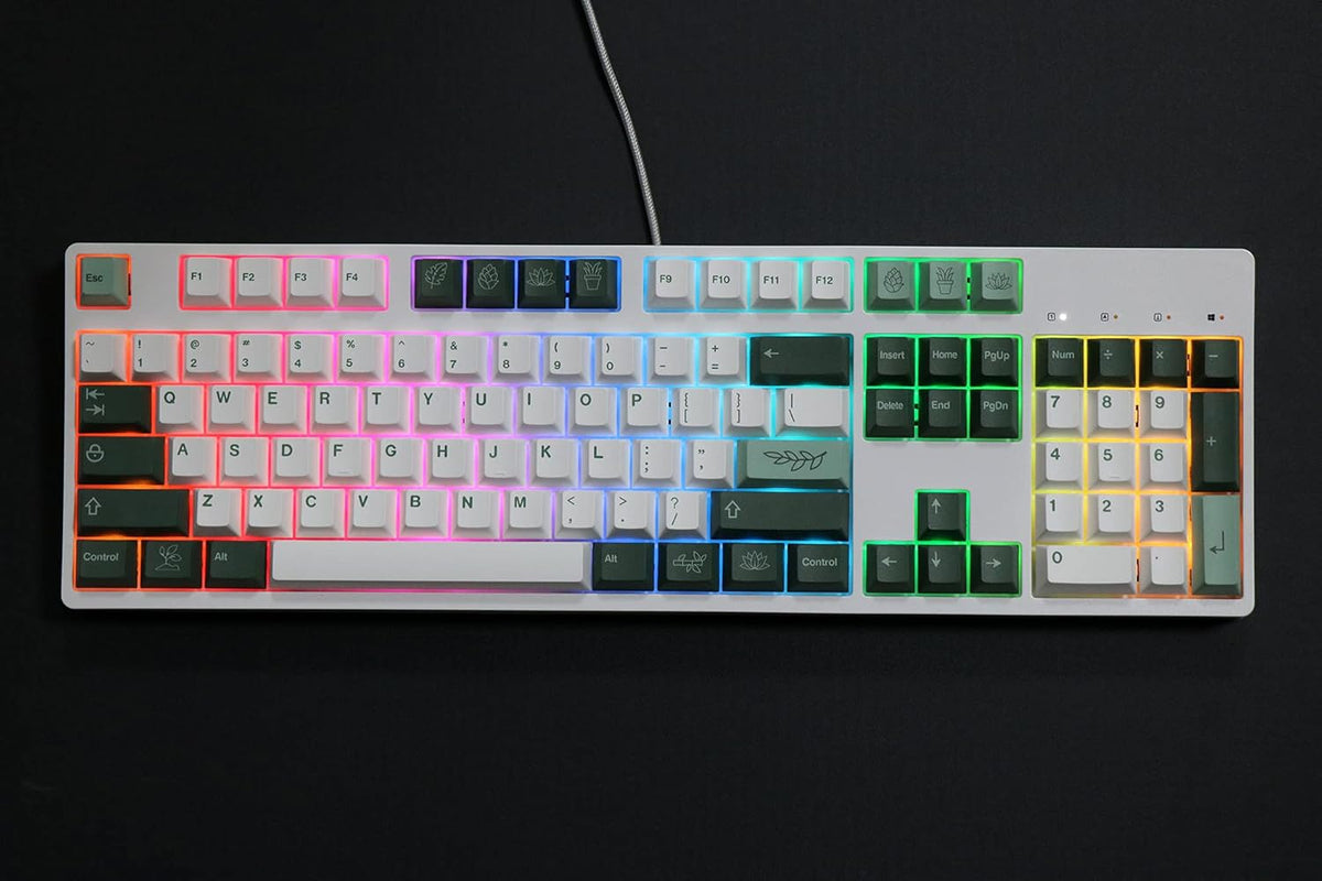 Botanical Cherry Profile PBT Dye-Sublimated Keycaps U1854
