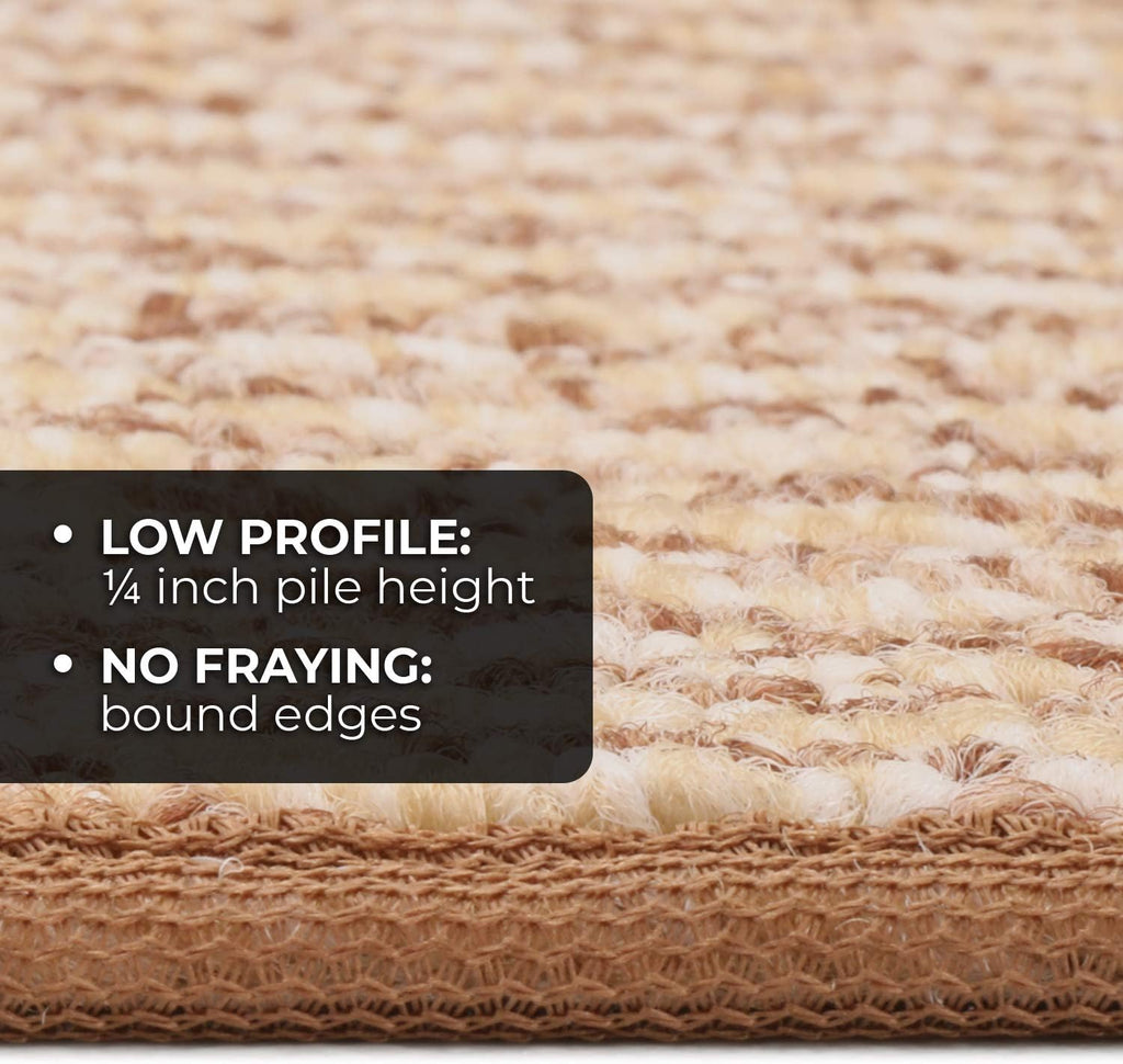 Skid-Resistant Carpet Runner Praline Brown 10 Feet X 36 Inches Q951