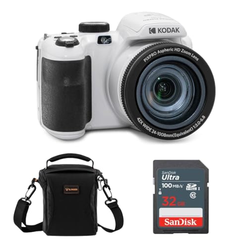 Red 20MP Full HD Digital Camera with 32GB Memory Card and Camera Bag J818541