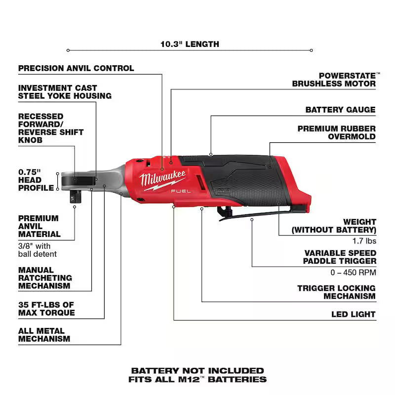 12V Lithium-Ion Brushless Cordless Cut Off Saw Kit & 3/8 in. Ratchet X727148