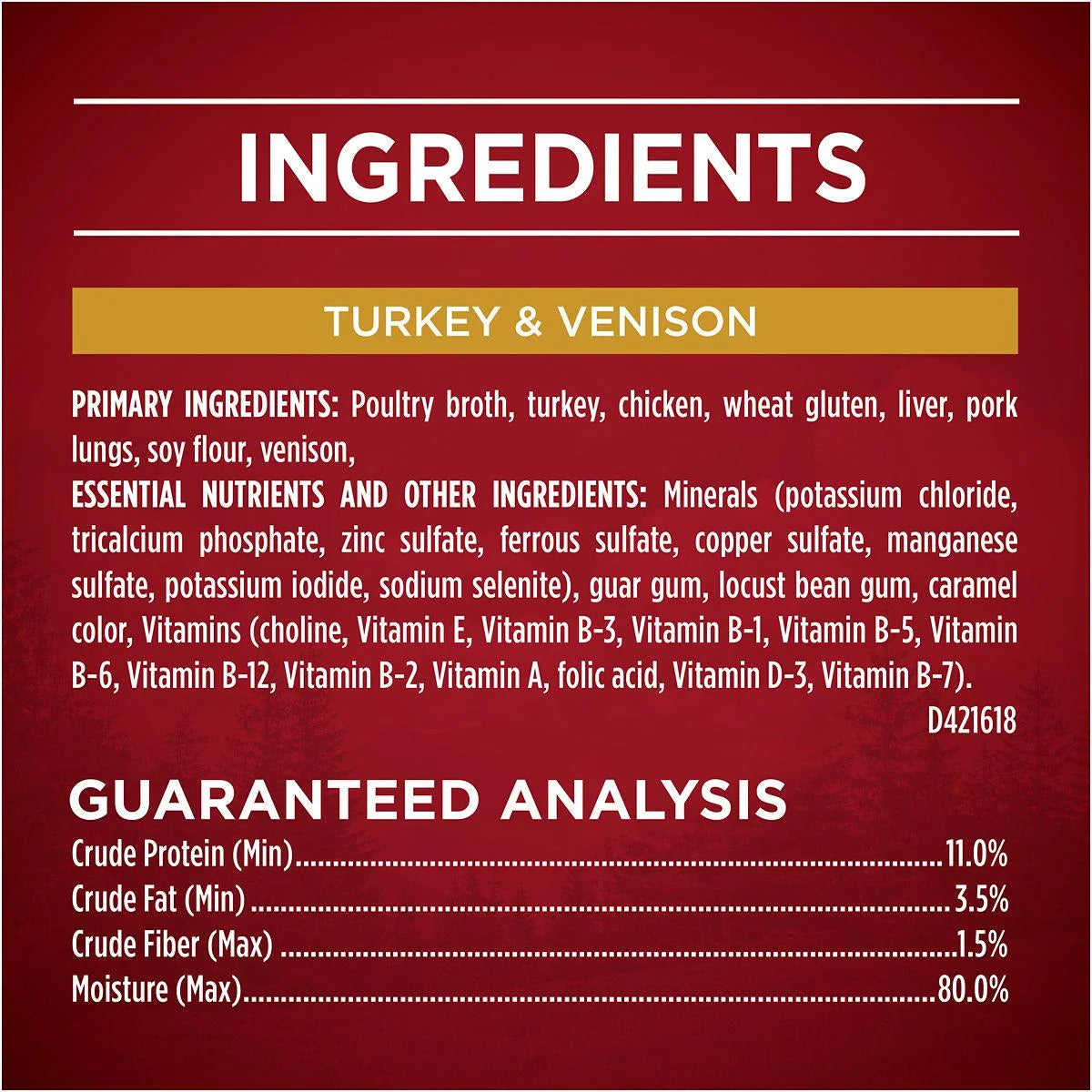 Turkey Venison Chicken Duck Cuts in Gravy Wet Dog Food 13 oz Pack of 12 X14760