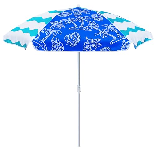 5ft Beach Umbrella for Sand and Water Table M6641