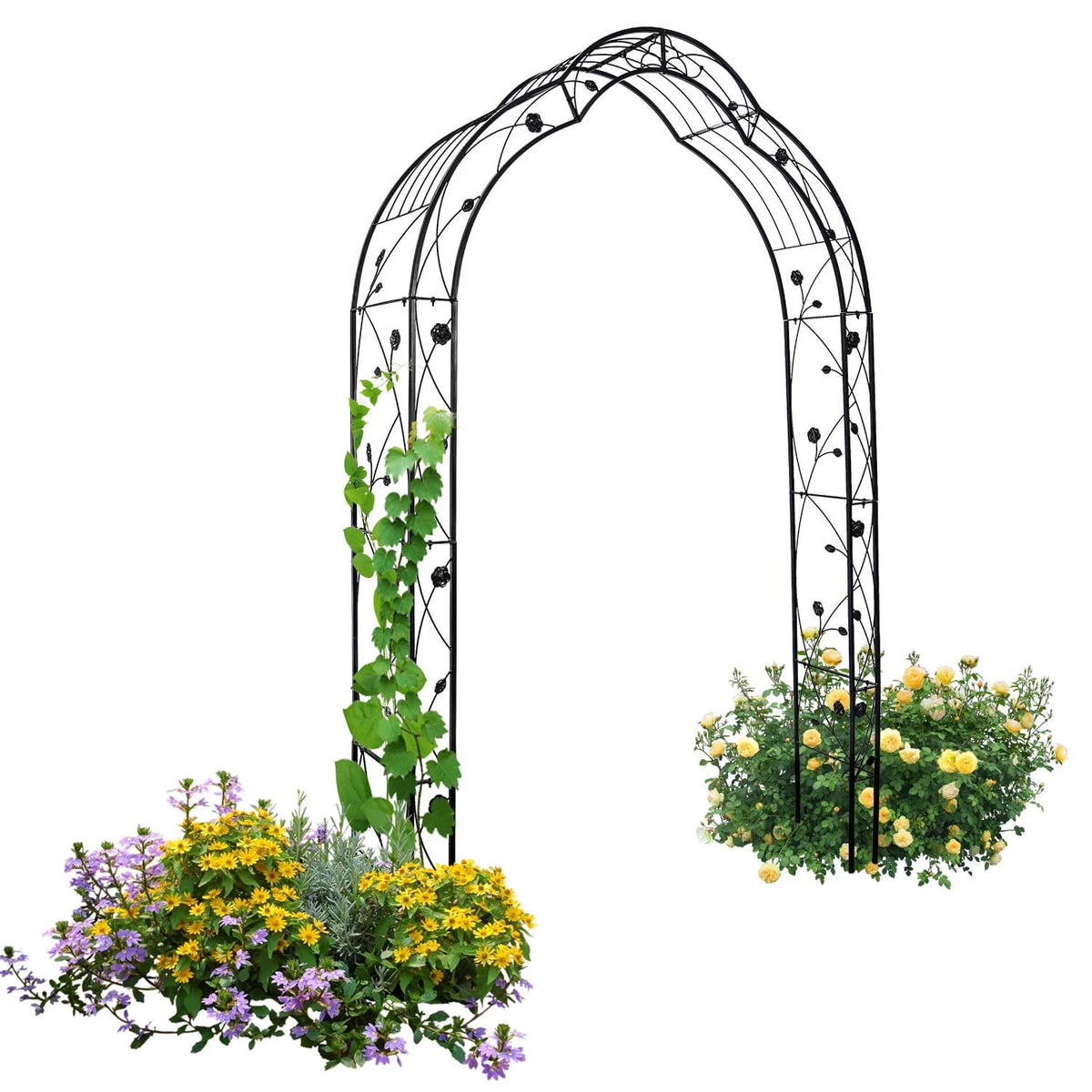 Iron Birdcage-Shaped Metal Garden Arch O708564
