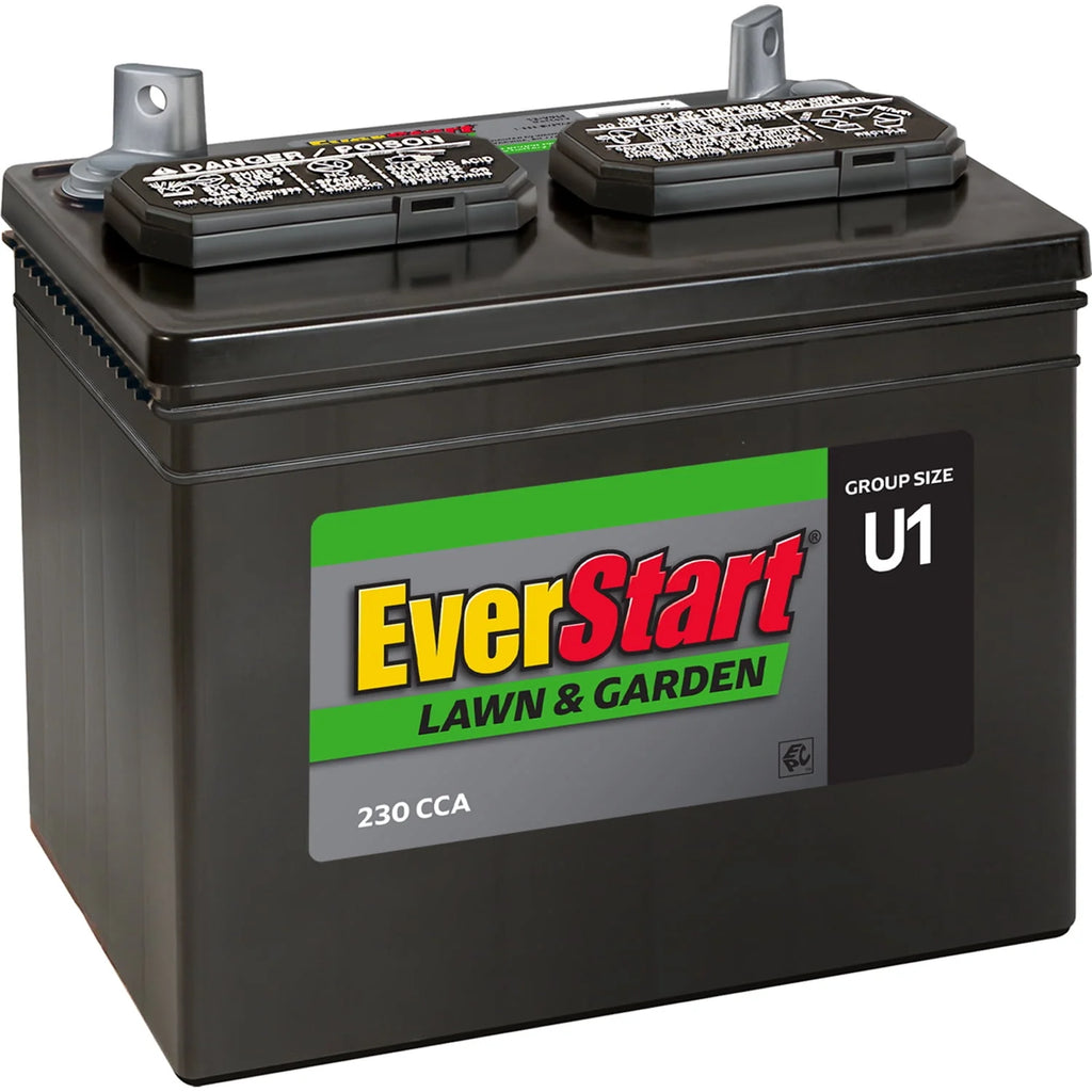 Lead Acid Lawn & Garden Battery, Group Size U1 12 Volt, 230 CCA O631274