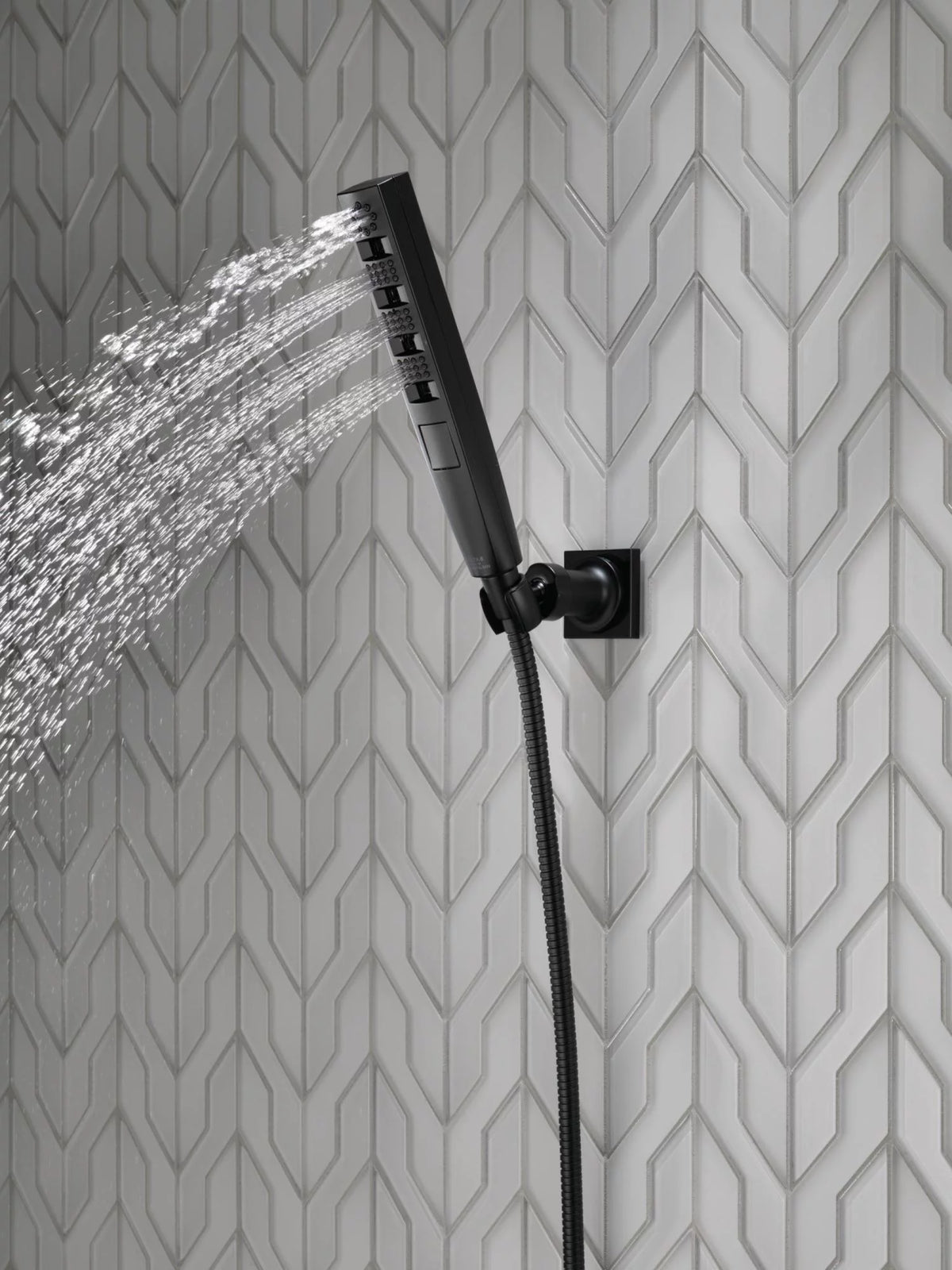 Black Multi Function Hand Shower O801