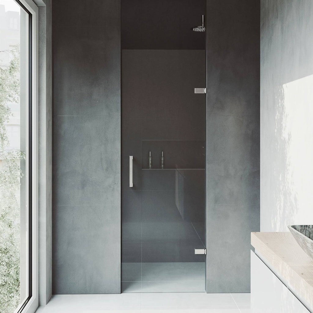 24-Inch Adjustable Frameless Shower Door E414