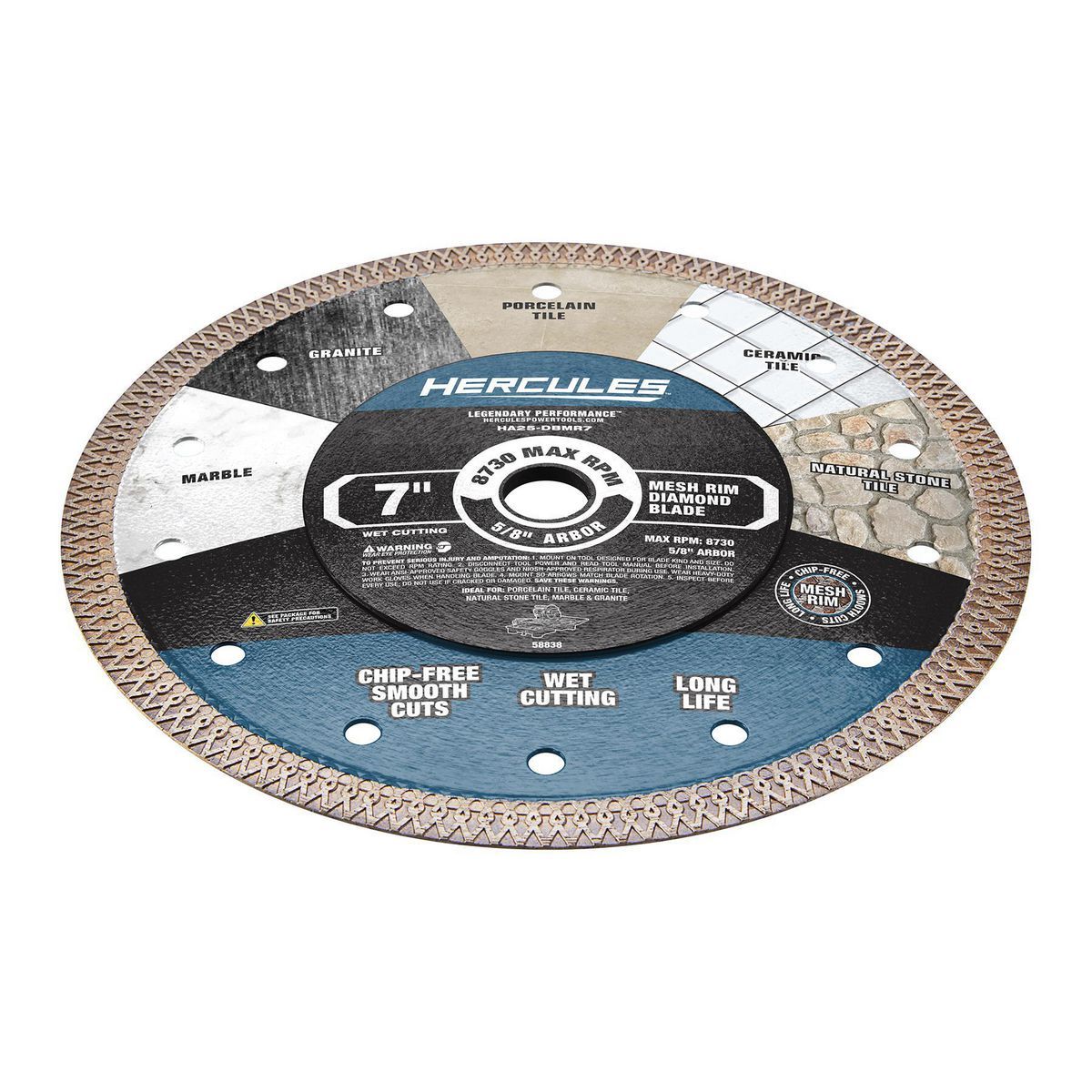 7 in. Mesh-Rim Diamond Blade V84103