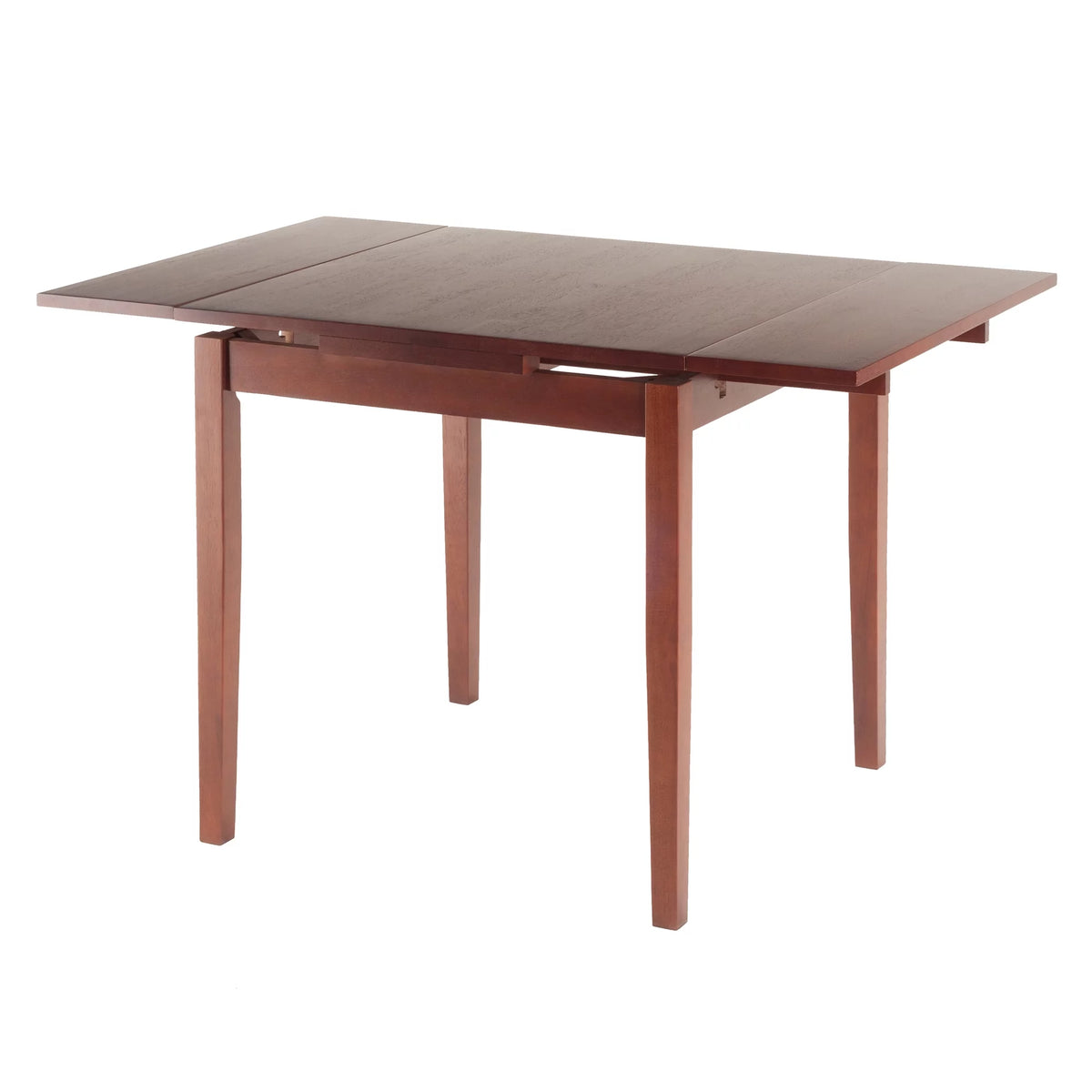 5 Pc Extendable Table & 4 Ladder Back Chairs Walnut Finish X688