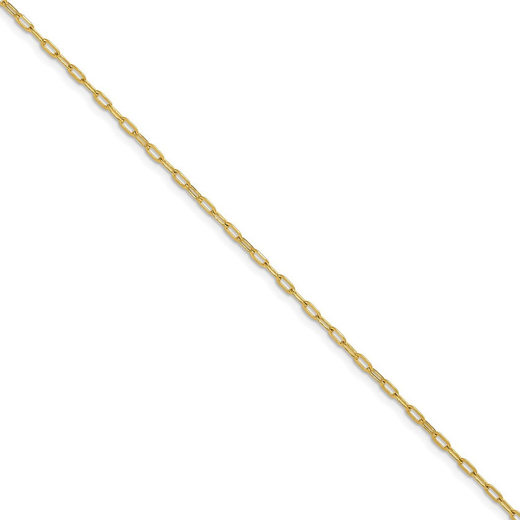 Polished Stainless Steel Paperclip Chain Necklace 20 Inch I93987