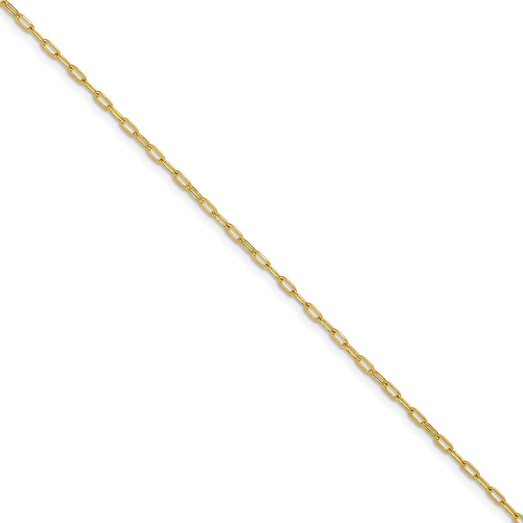 Polished Stainless Steel Paperclip Chain Necklace 20 Inch I93987