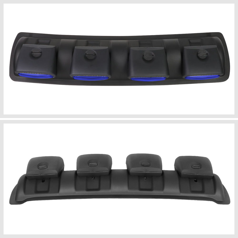 24Pcs LED Blue Universal 4X4 Off Road Fog Light Lamp w/Switch W8018