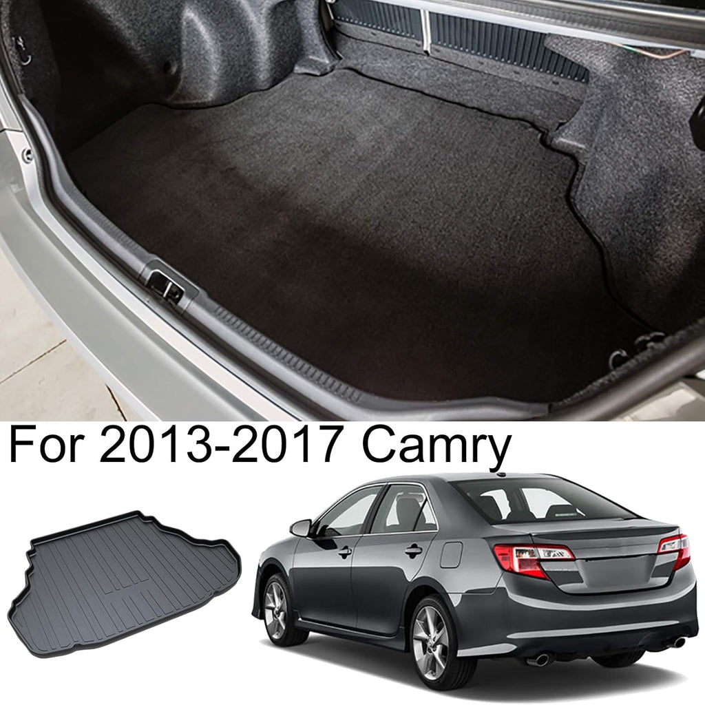 Cargo Liner Trunk Floor Mat Waterproof Protector for 2013-2017 Toyota Camry Pack of 2 J2177