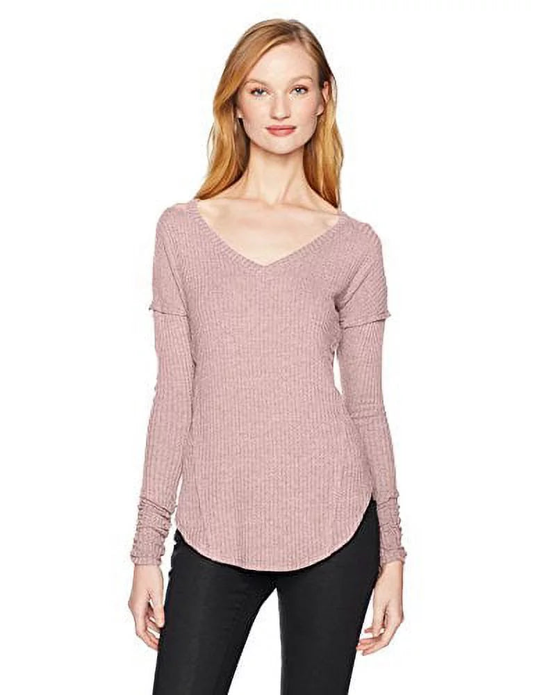 Cold Shoulder V-Neck Top X679
