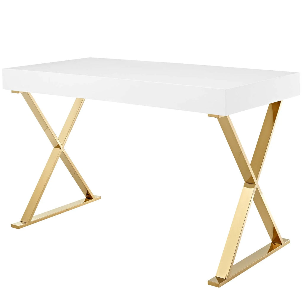 White Gold Office Desk U52521