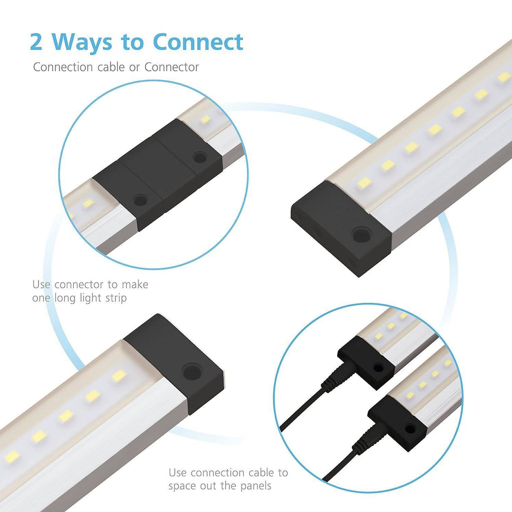 6 Panels 7 inch LED Dimmable Under Cabinet Lighting Kit S386