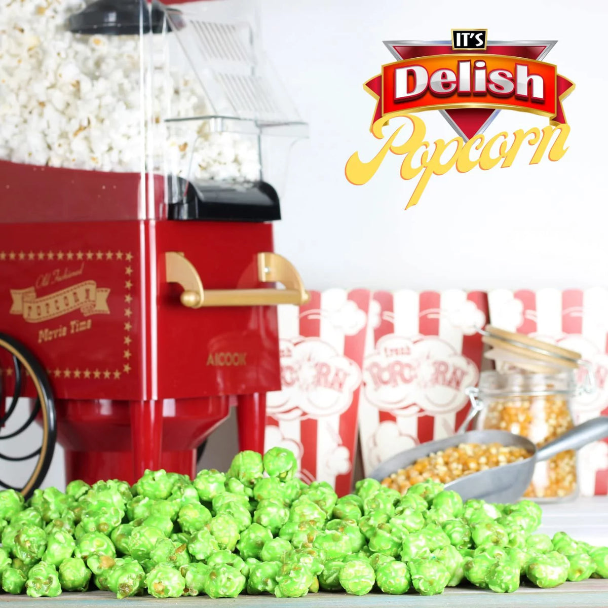 Green Apple Flavored Popcorn 5 lbs Gluten Free Vegan Kosher F915