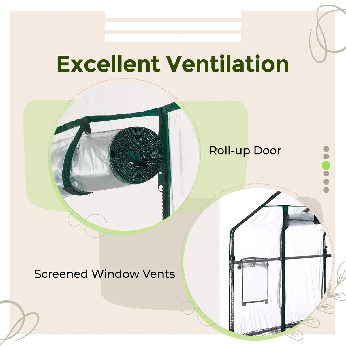 Walk-in Greenhouse with Plant Rack E5994