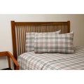 Queen Peach Plaid Sheet Set G59285