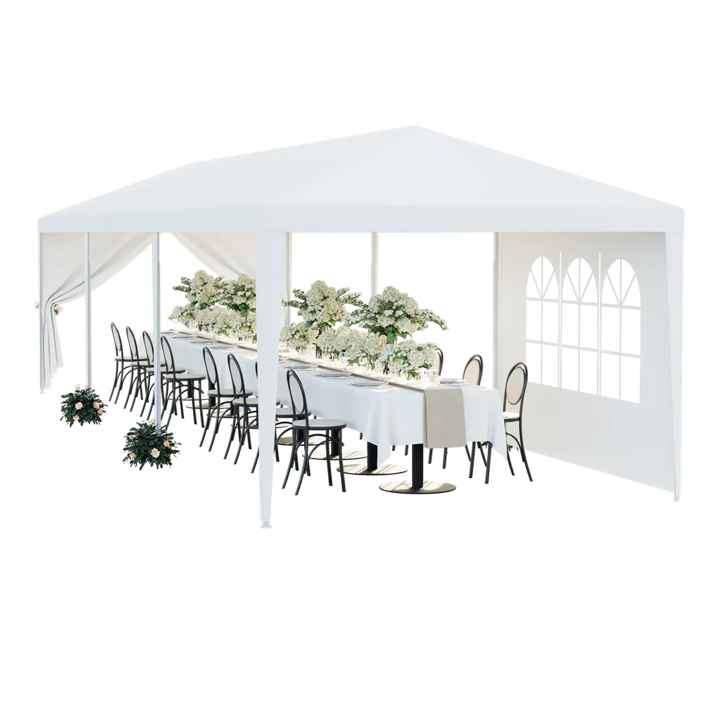 White 10 x 30' Canopy Tent V21139