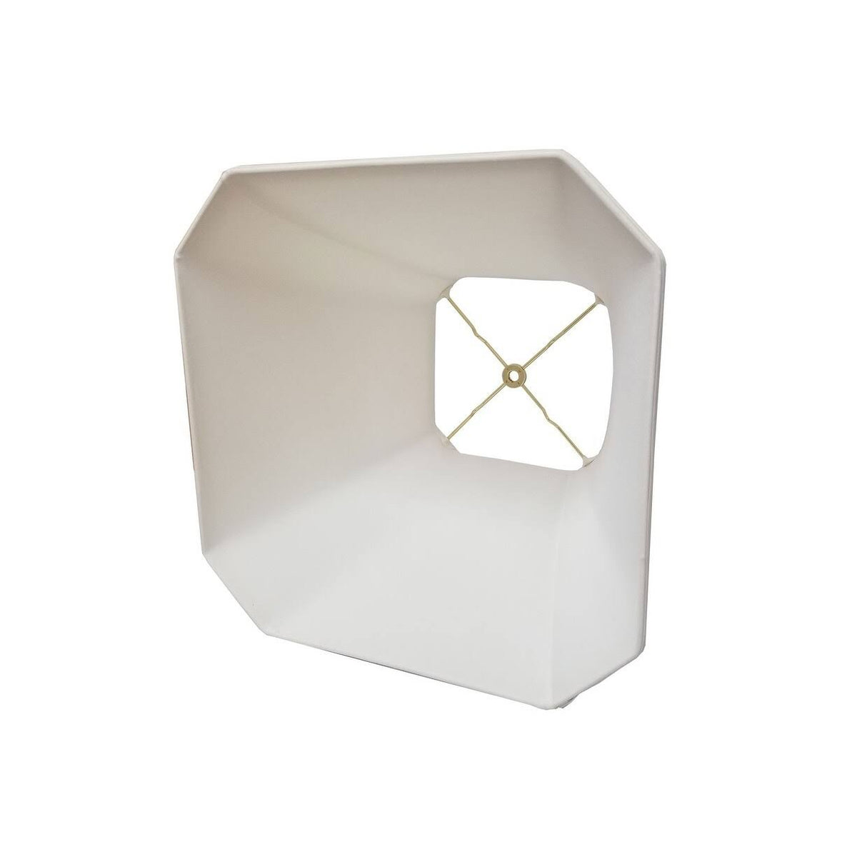 White Square Cut Corner Bell Lamp Shade Q417966