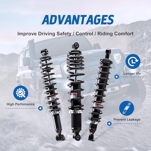 UTV Rear Gas Strut Monotube Shocks Absorber 2 pcs J68322