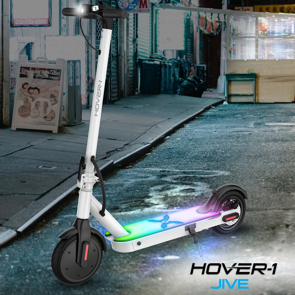Self Balancing Folding Electric Scooter, 8.5 in Wheels, White P817087