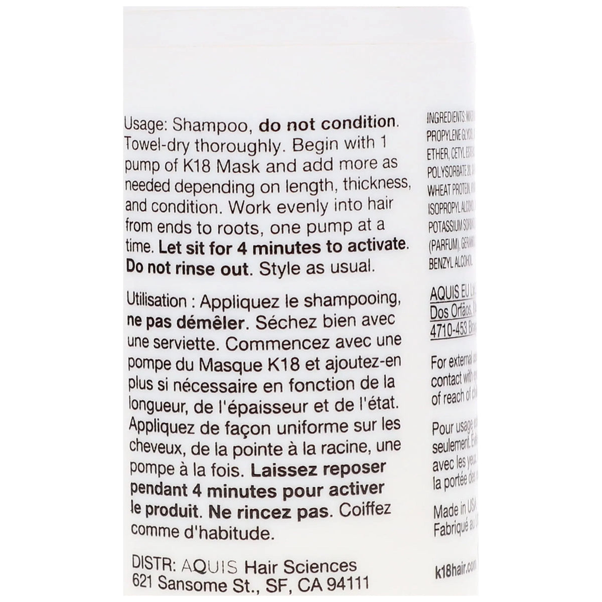 Leave-In Molecular Repair Hair Mask 1.7 oz S794