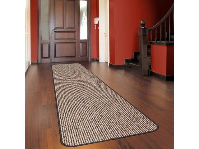 Black Ripple Skid-Resistant Carpet Runner 12 ft. x 48 in. Q439