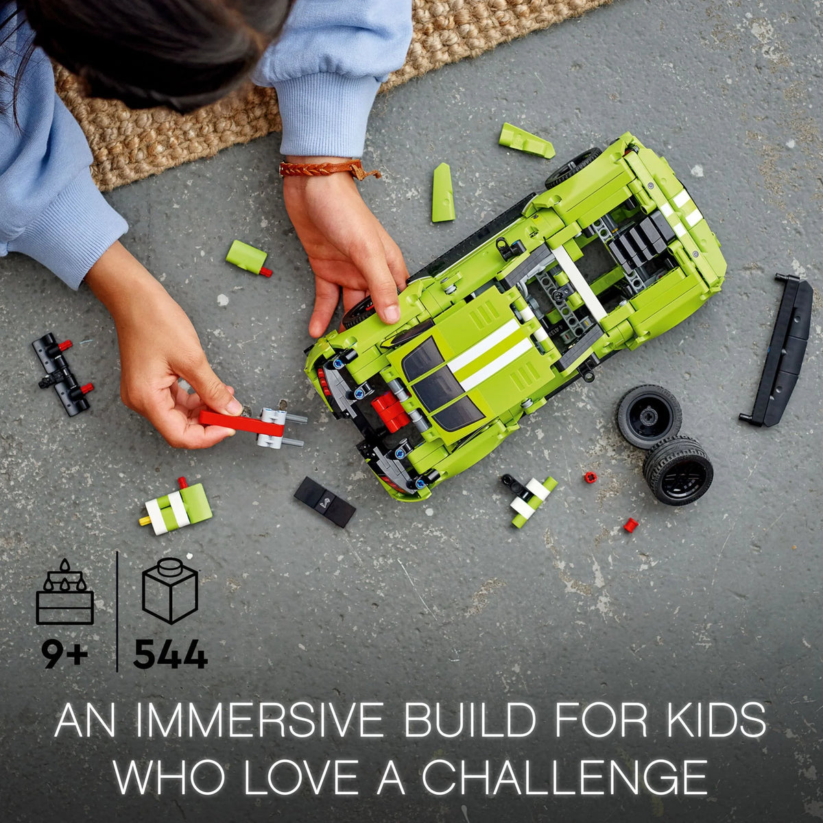 Pull Back Drag Race Toy Car Building Set Q593693