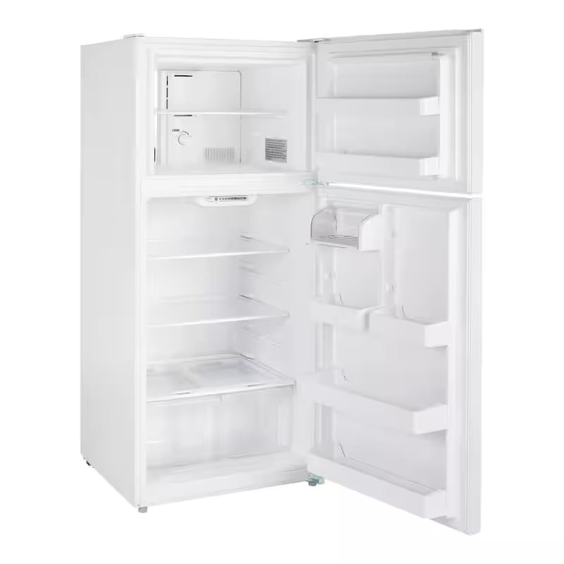 White 18 cu. ft. Top Freezer Refrigerator O43850