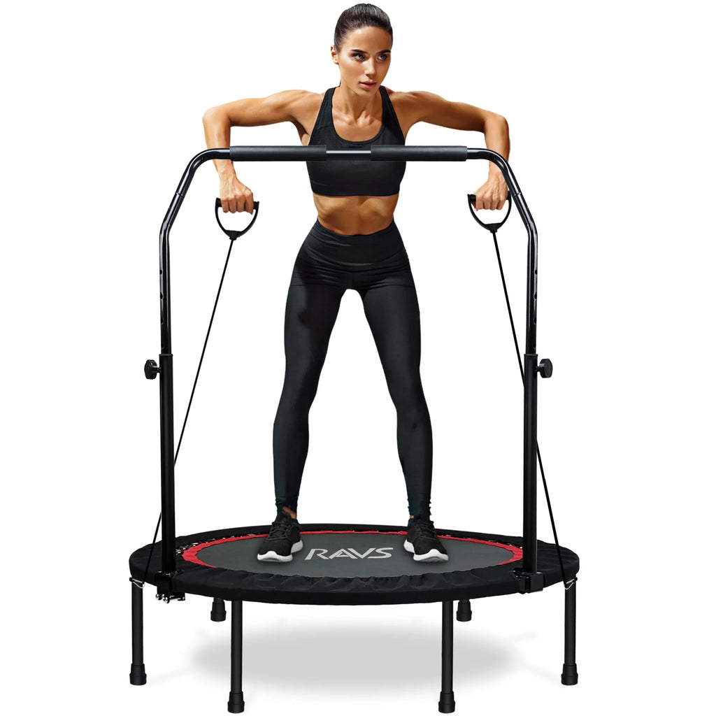 40'' Black Foldable Mini Trampoline Rebounder E714
