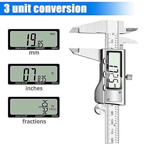 6 Inch Stainless Steel Digital Caliper T89027