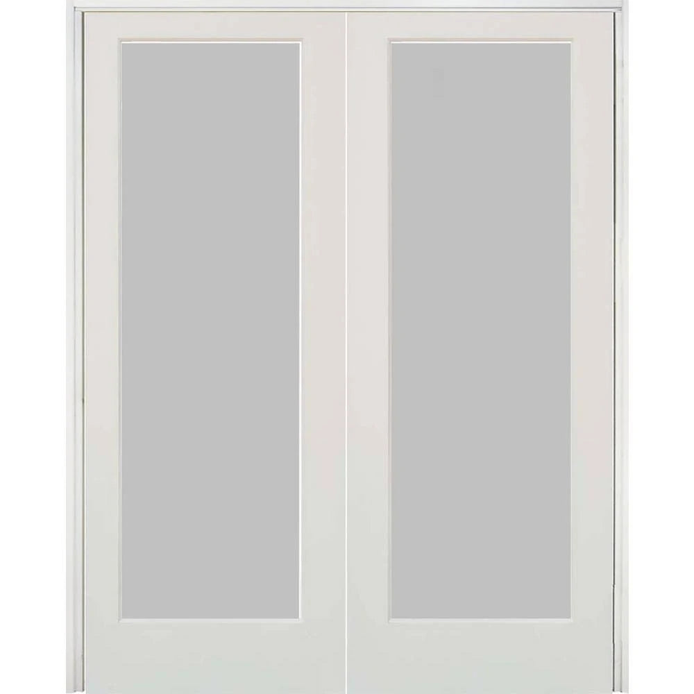 56 in. x 96 in. Left Handed MDF Double Prehung Interior Door Y6367
