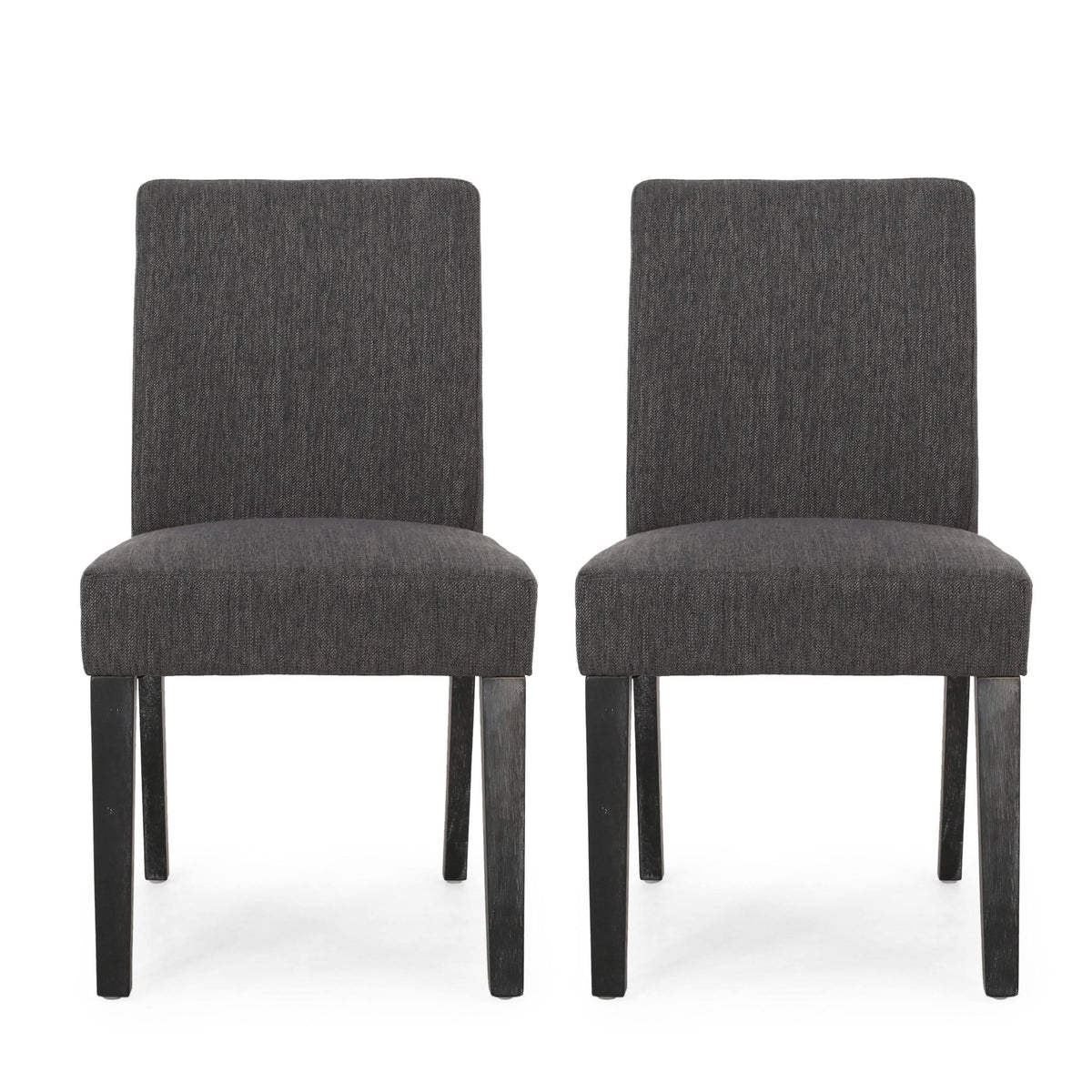 Dark Brown Upholstered Dining Chair, Set of 2 Z102