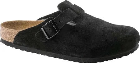 Suede Soft Footbed Clogs D4237