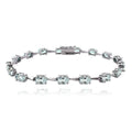 Sterling Silver Aquamarine Bracelet L33681
