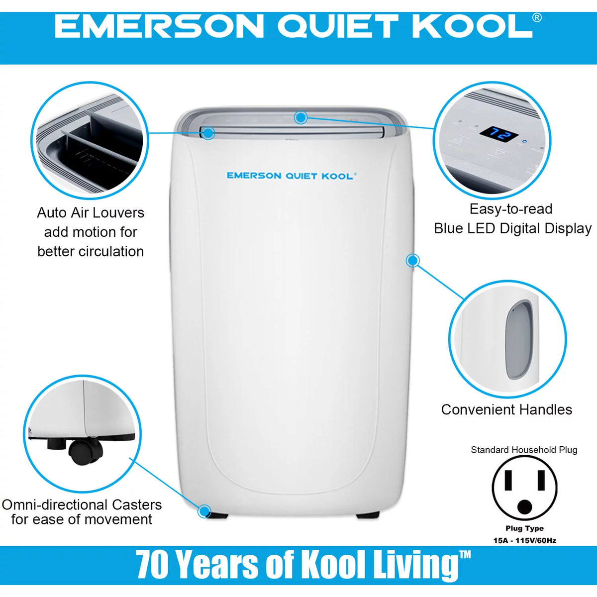 Portable Air Conditioner with Heat R8058