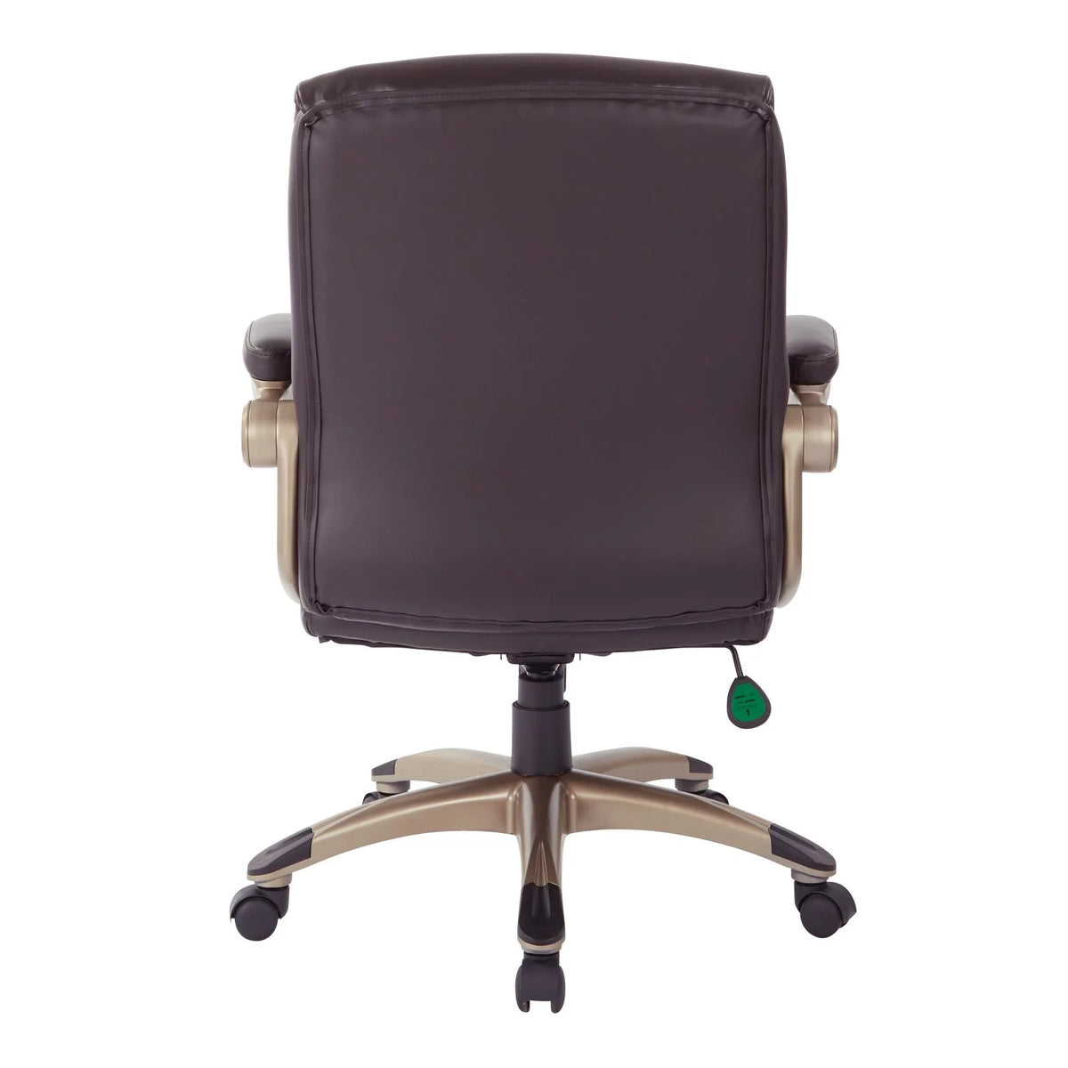 Espresso Bonded Leather Low Back Chair U89081