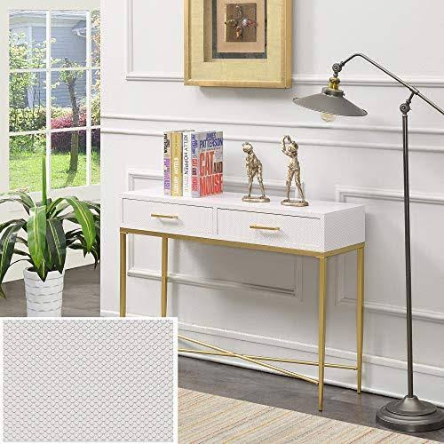 Black Scallop Console Table Y63292
